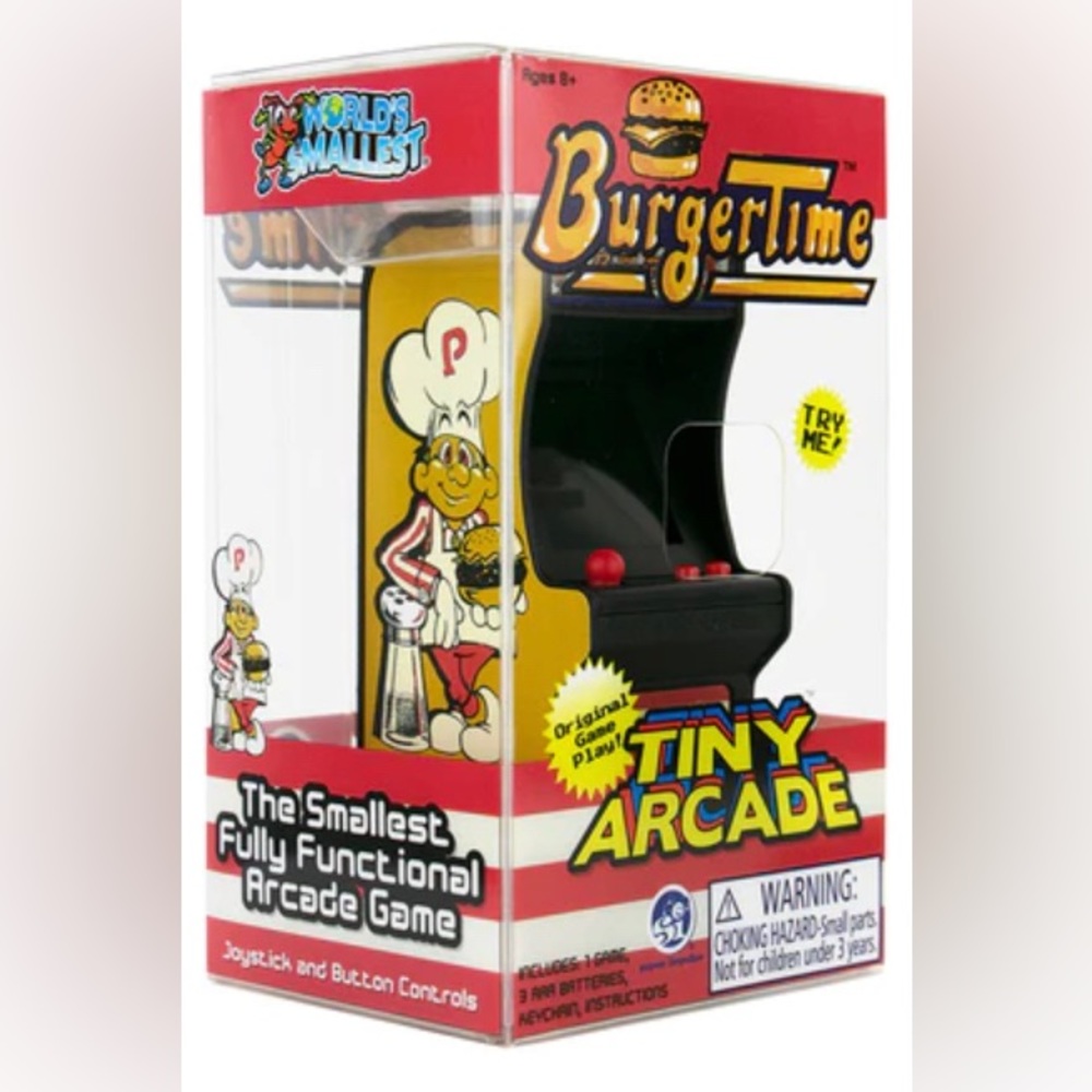 Burger Time Retro Tiny Arcade Game New!